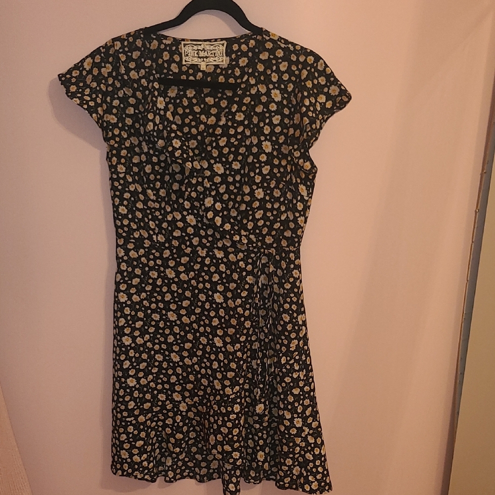 Pink Martini Black and Cream Floral Dress